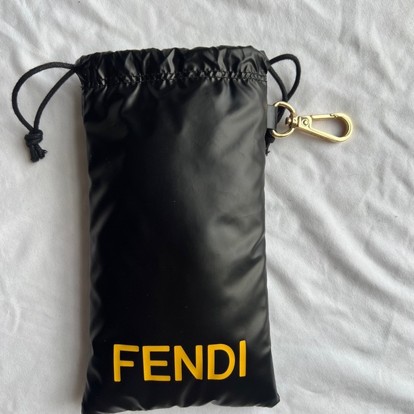 Brand New FENDI soft case sunglasses Eyeglasses cushioned pouch drawstring - Picture 6 of 8